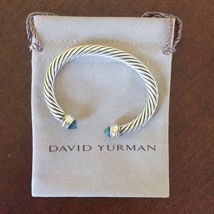 David Yurman 7MM BLUE TOPAZ CABLE CLASSICS